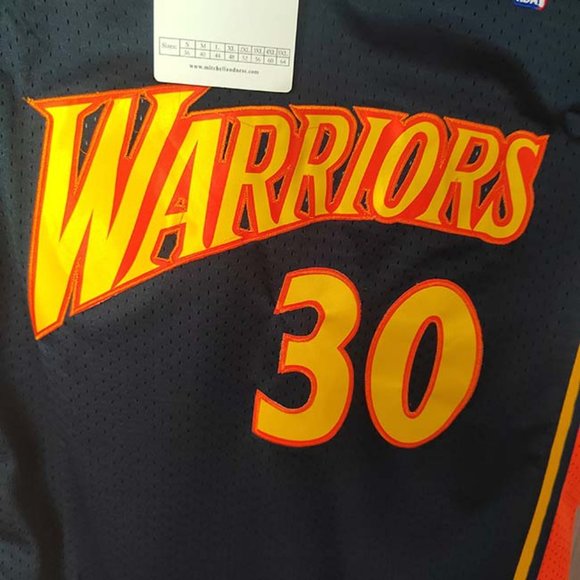 Stephen Curry Golden State Warriors #30 Mitchell & Ness Navy - Picture 4 of 6